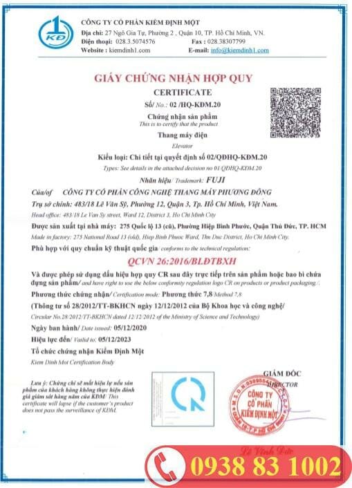 chứng nhận hợp quy