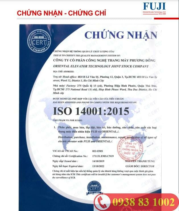chứng nhận iso